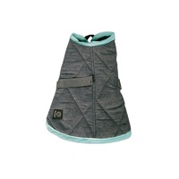 Pet One NightSleeper Dog Coat - Grey/Turquoise
