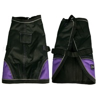 Pet One NightWalker Dog Coat - Black/Purple