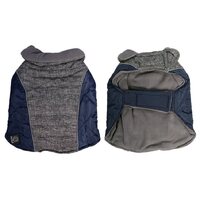 Pet One Adventure Walker Dog Coat - Grey/Navy