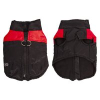 Pet One Doggy Parka Dog Coat - Red/Black