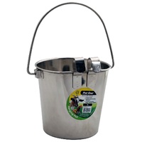 Pet One Hanging Pail Stainless Steel Bucket