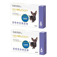 Revolution for Dogs 2.6-5 kgs - 12 Pack - Purple - 2 Extra Vials Free