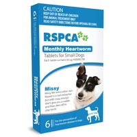 RSPCA Monthy Heartworm Tablets for Small Dogs Up To 10kg - 12 Pack (Blue)
