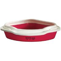 Scream Corner Cat Litter Tray (55x43x17cm)