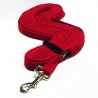 Black Dog Tracking Lead - Regular - 11 Meters - Red (20mm Wide)