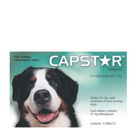 Capstar for Dogs 11.1-57 kgs - 30 Pack (5 Boxes) - Green