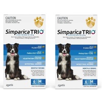 Simparica TRIO for Medium Dogs 10.1-20kg - Blue - 12 Pack