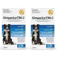Simparica TRIO for Medium Dogs 10.1-20kg - Blue - 12 Pack