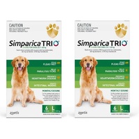 Simparica TRIO for Large Dogs 20.1-40kg - Green - 12 Pack