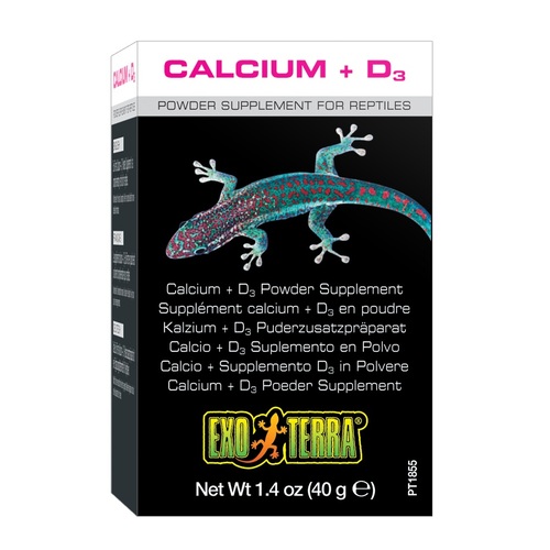 Exo Terra Calcium + D3 Powder - 40g