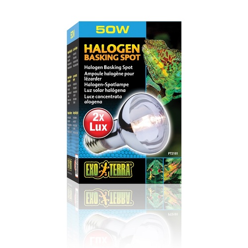 Exo Terra Halogen Basking Spot Lamp for Reptiles 50 Watt