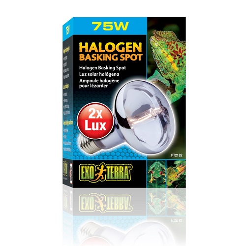 Exo Terra Halogen Basking Spot Lamp for Reptiles - 75 Watt