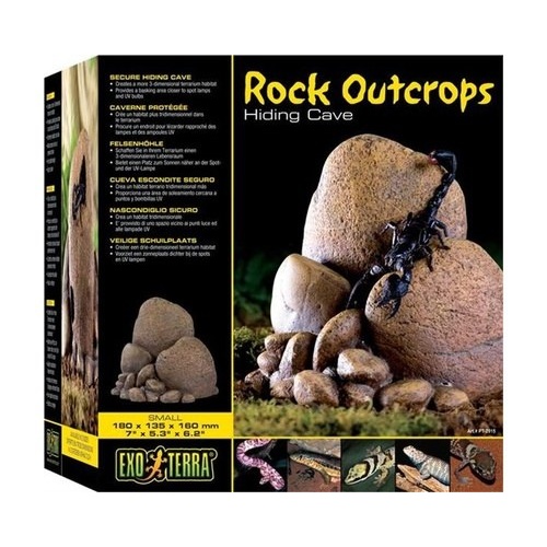 Exo Terra Reptile Rock Outcrops Secure Hiding Cave Small (18x13.5x16cm)