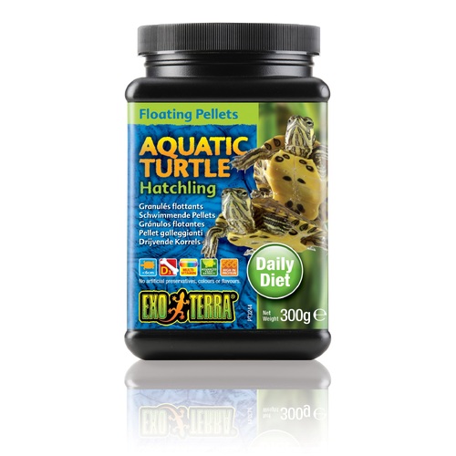 Exo Terra Aquatic Turtle Food Hatchling Floating Pellets - 300g