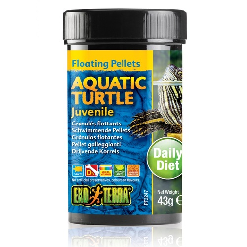 Exo Terra Aquatic Turtle Juvenile Floating Pellet - 43g