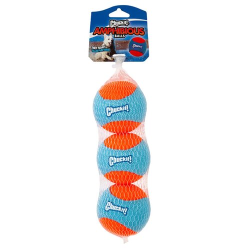 ChuckIt Amphibious Balls - Medium (6.3cm) 3 Pack