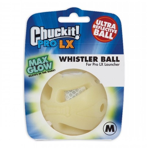 ChuckIt Pro LX Whistle Glow Dog Ball - 1 Pack