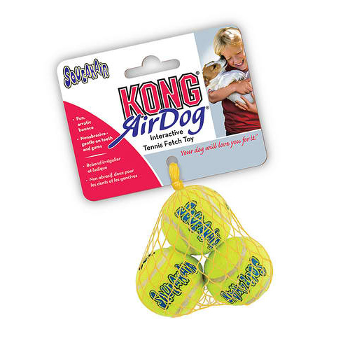 KONG AirDog Small Squeakair Balls - 3 Pack