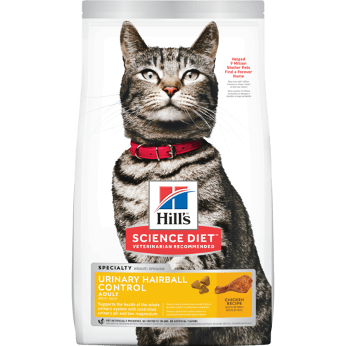 Hill's Science Diet Adult Cat Urinary Hairball - 1.58kg