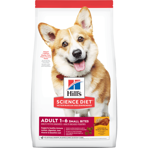 Hill's Science Diet Adult Dog 1-6 Small Bites - Chicken & Barley - 2kg