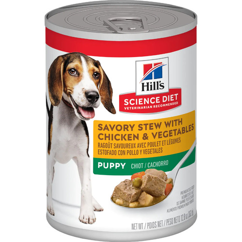 Hill's Science Diet Puppy Savoury Stew Can Chicken & Veg - 363g