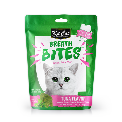 Kit Cat Breath Bites for Cats - Tuna Flavour - 60g