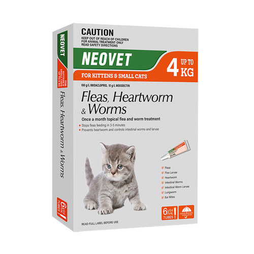Neovet for Kittens & Cats Up to 4kg - 6 Pack - Orange