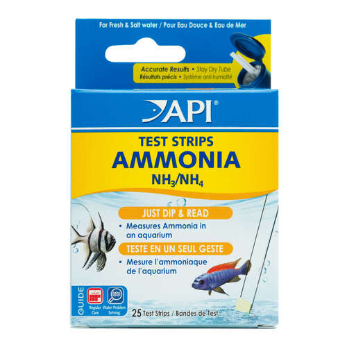 API Ammonia Aquarium Test Strips - 25 Strips