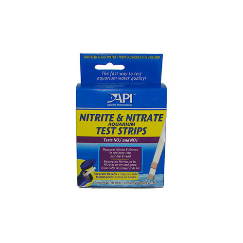 API Nitrite & Nitrate Aquarium Test Strips - 25 Strips