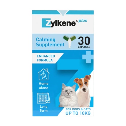 Zylkene Plus for Cats & Small Dogs - 75mg - 30 Capsules 