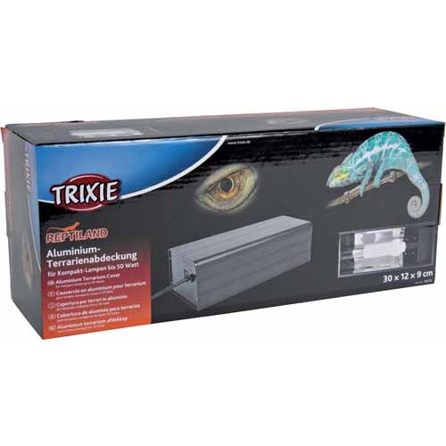 Reptiland Aluminium Terrarium Cover for Compact Lamps up to 50 Watts - 30x12x9cm