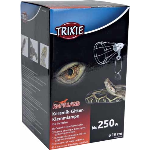 Reptiland Ceramic Wire Mesh Clamp Lamp - 13.2cm - 250W - 1.8M