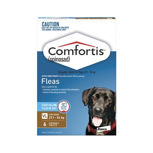 Comfortis Dogs 27.1-54 kgs - 6 Pack - Brown