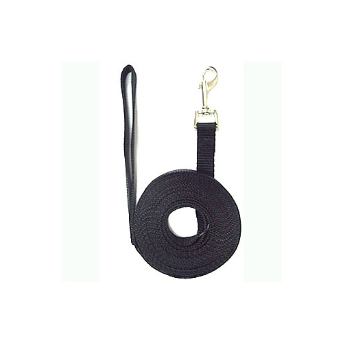 7 Metre Long Nylon Dog Lead - Black
