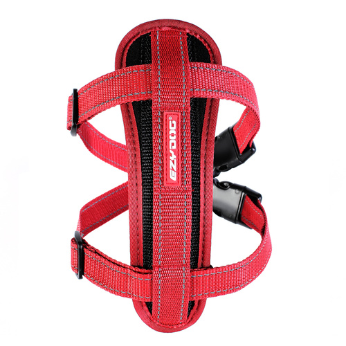 Ezydog Chest Plate Harness - Medium (45-73cm) - Red