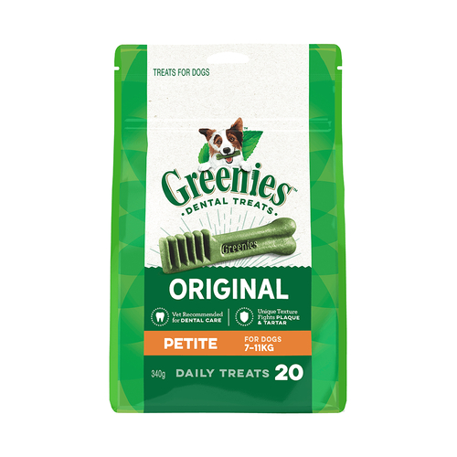 Greenies Original Dog Treats - Petite - 340g (20 Pack)