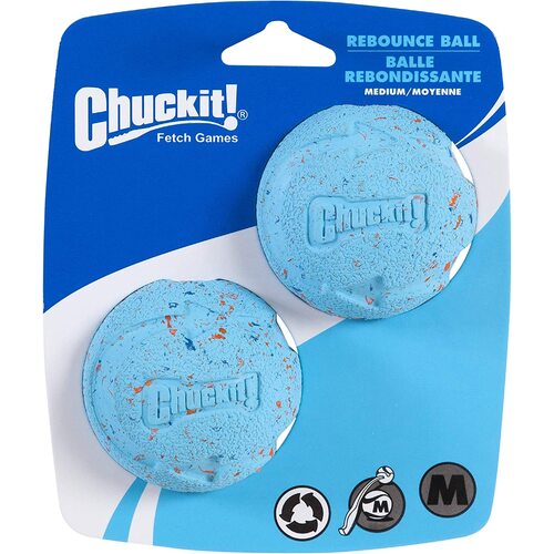 ChuckIt Rebounce Dog Ball - Medium (6cm) - 2 Pack