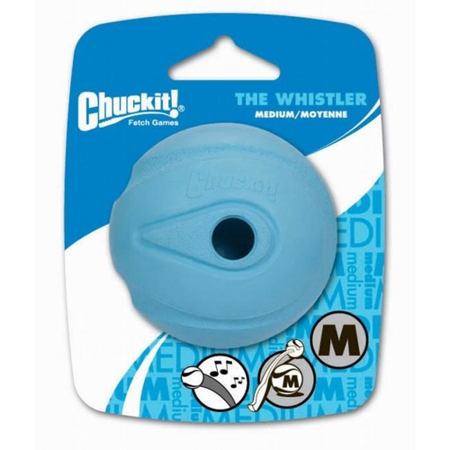 ChuckIt Whistler Dog Ball - Medium (6cm) - 1 Pack