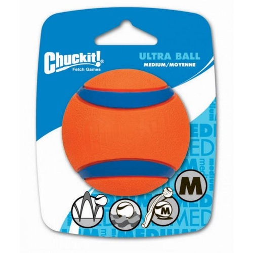 ChuckIt Ultra Dog Ball - Medium (6cm) - 1 Pack