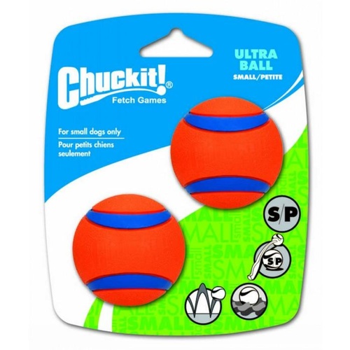 ChuckIt Ultra Dog Ball - Small (5cm) - 2 Pack