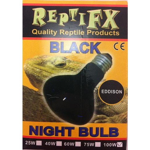 ReptiFX Black Night Bulb - 100W - Eddison