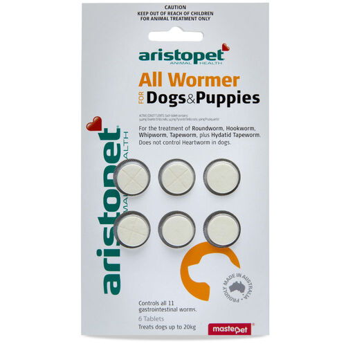 Aristopet All Wormer for Dogs and Puppies - 6 Tablets
