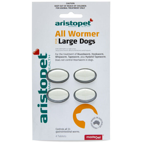 Aristopet All Wormer for Large Dogs - 4 Tablets