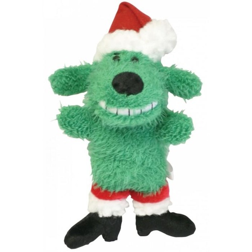 Christmas Loofa Dog Green - Mini (15cm)
