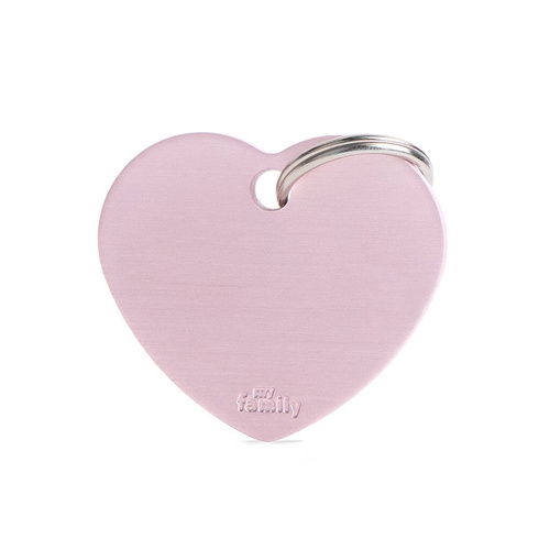 My Family Pet Tag Basic Heart - Pink - Large