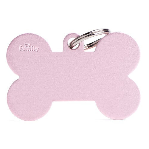My Family Pet Tag Basic Bone - Pink - X-Large