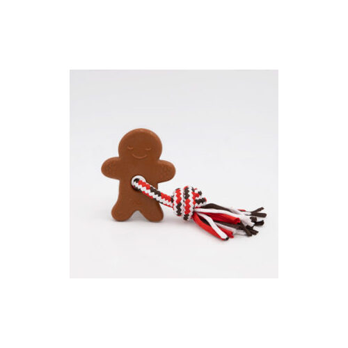 ZippyPaws Holiday Teether - Gingerbread Man (17.5x12.5cm)
