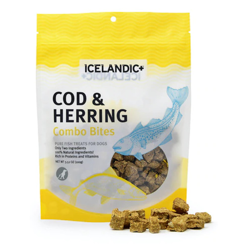 Icelandic Cod & Herring Combo Bites Dog Treats - 100g