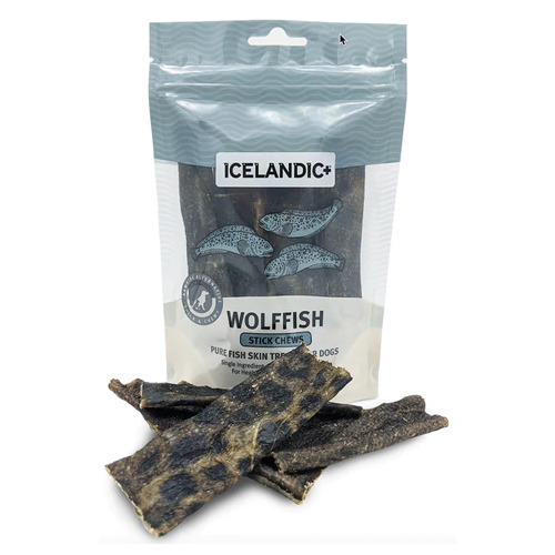 Icelandic Wolffish Stick Chews Dog Treats - 85g