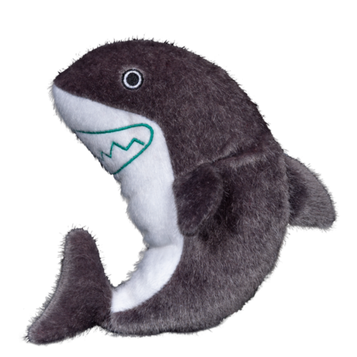Spunky Pup Sea Plush Dog Toy - Shark - Small